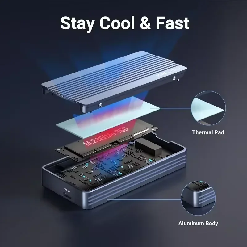 ACASIS 40Gbps M.2 NVMe SSD Enc - Usb4 40Gbps External Ssd 8Tb ulasan dan harga
