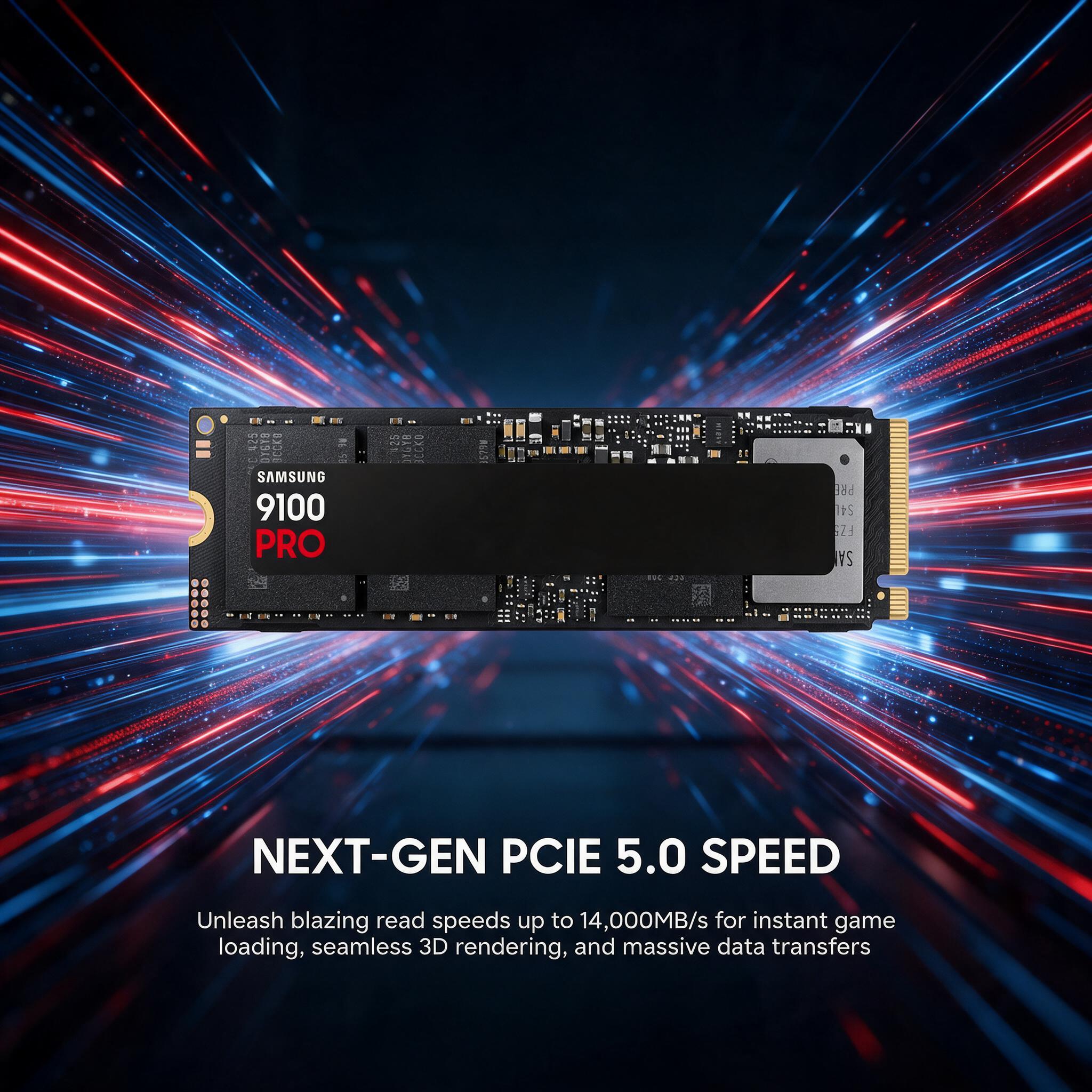 Original SAMSUNG 9100 Pro 1TB  - Nvme Pcie 5.0 Ssd 4Tb ulasan dan harga